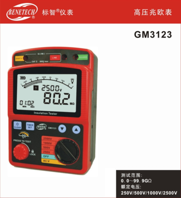 GM3123高压兆欧表评测 精准电阻测试的卓越工具